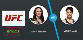 Pronostic Carla Esparza vs Weili Zhang UFC 281 dimanche 13 novembre