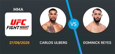 Pronostic Carlos Ulberg vs Dominick Reyes