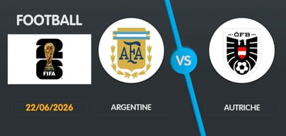 pronostic Argentine Autriche Coupe du monde 2026 lundi 22 juin décembre 2026