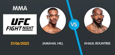 Pronostic Jamahal Hill vs Khalil Rountree Jr - 21/06/2025