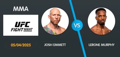 Pronostic Emmett vs Murphy - 05/04/2025