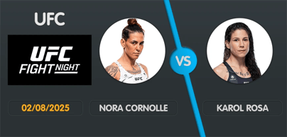 Pronostic Nora Cornolle vs Karol Rosa - 02/08/2025