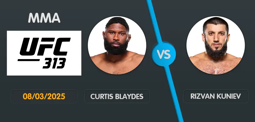 Pronostic curtis blaydes rizvan kuniev